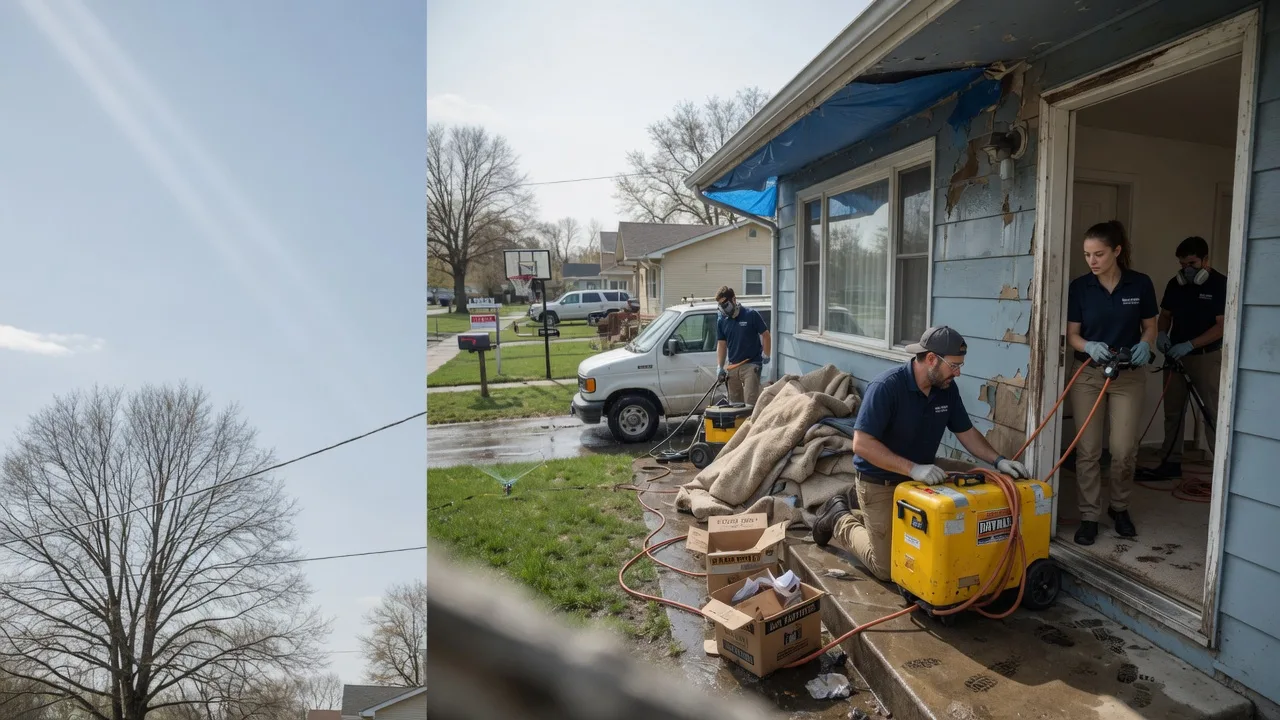 Basement Flood Cleanup in Valmeyer, IL near me